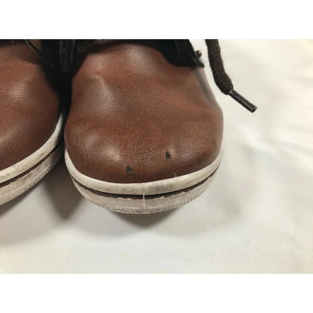 Levis Toddler Boy‎ Booties Brown Low Top Lace-Up 14cm Size US 5 SEE PICTURES